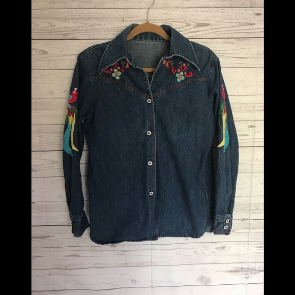 peacocks denim tunic dress